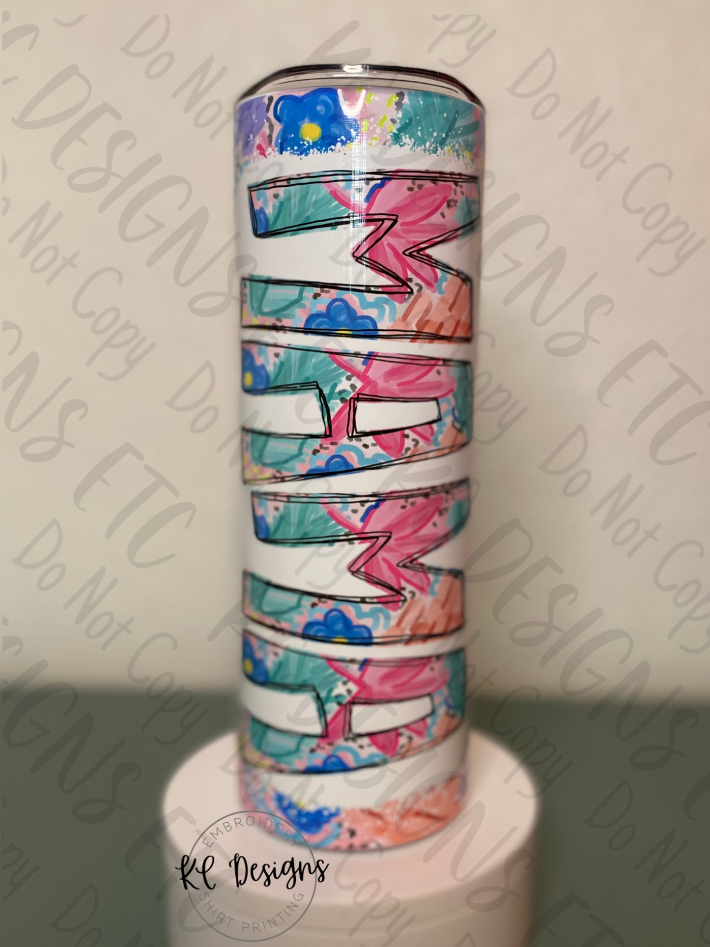Floral MAMA Tumbler