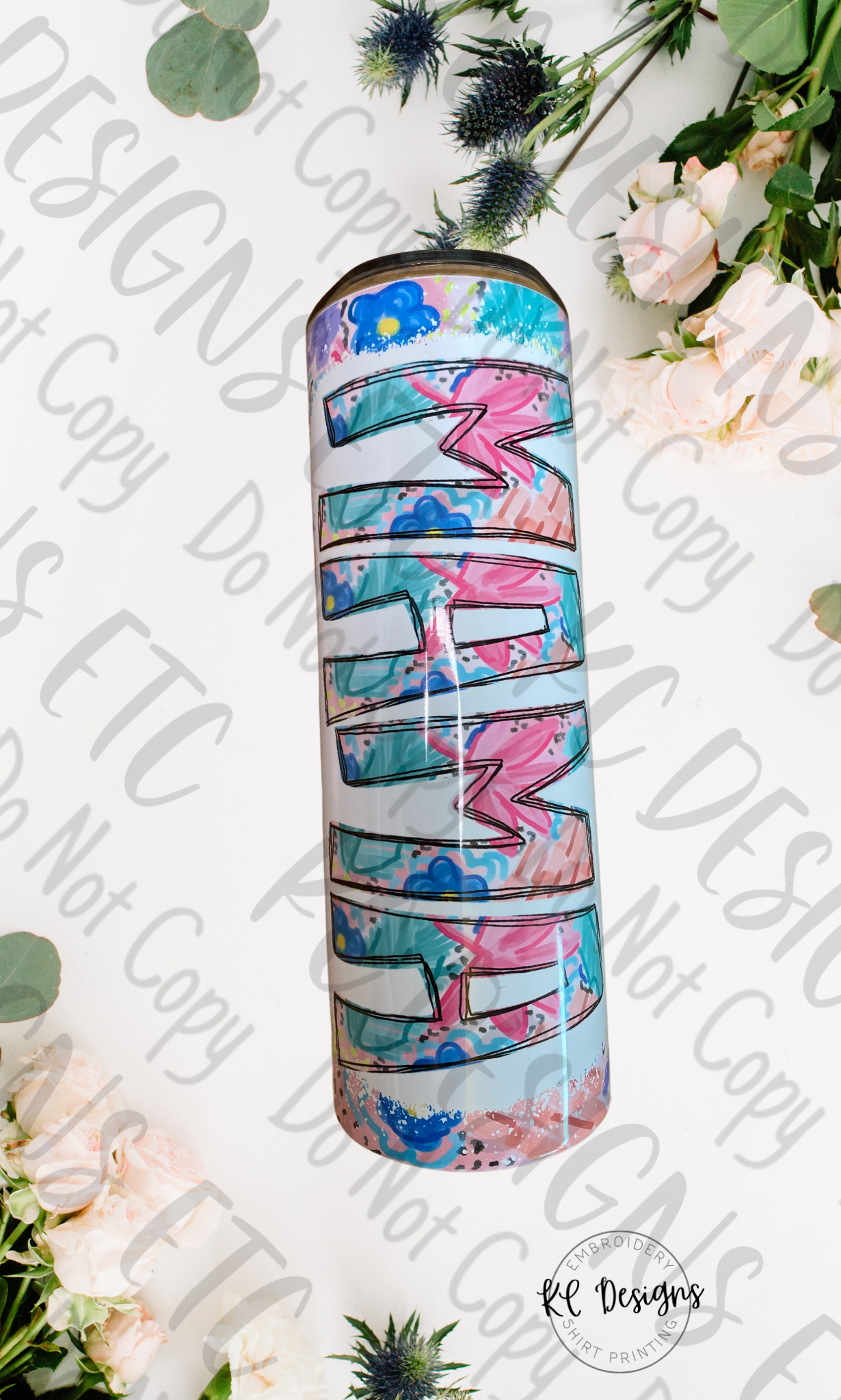 Floral MAMA Tumbler