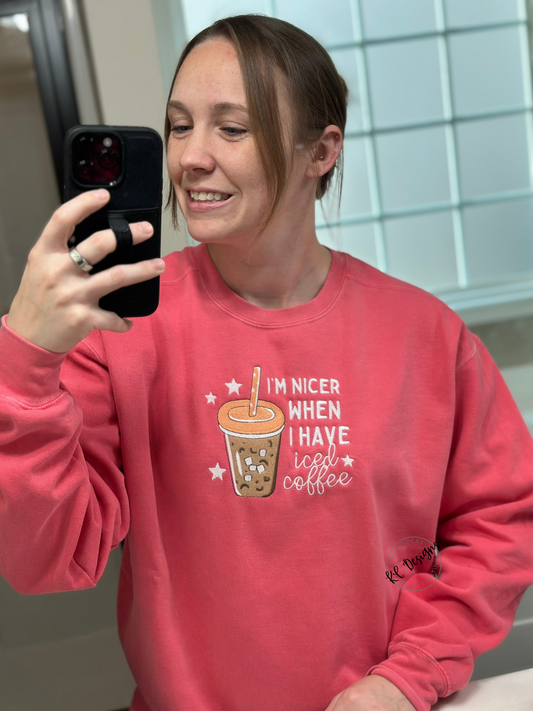 Nicer Iced Coffee Sweatshirt