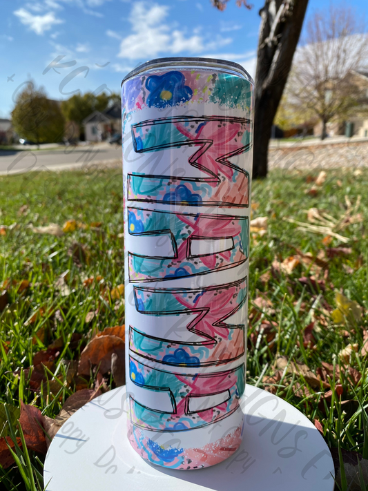 Floral MAMA Tumbler