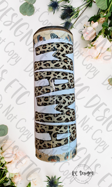 Custom Leopard Mama Tumbler – KC Designs Etc