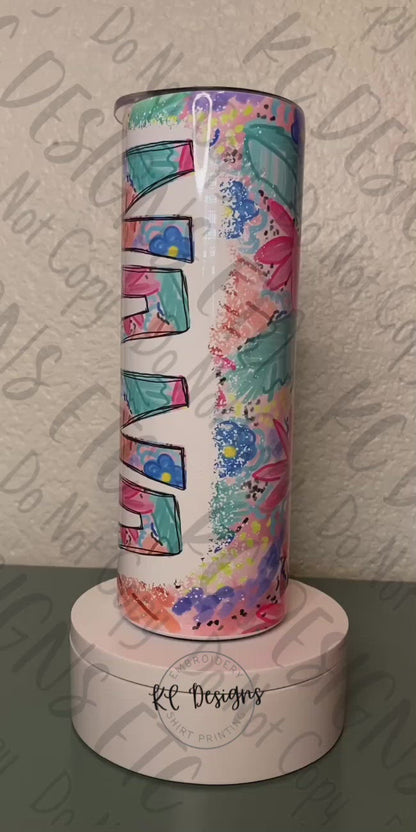 Floral NANA 20oz Tumbler